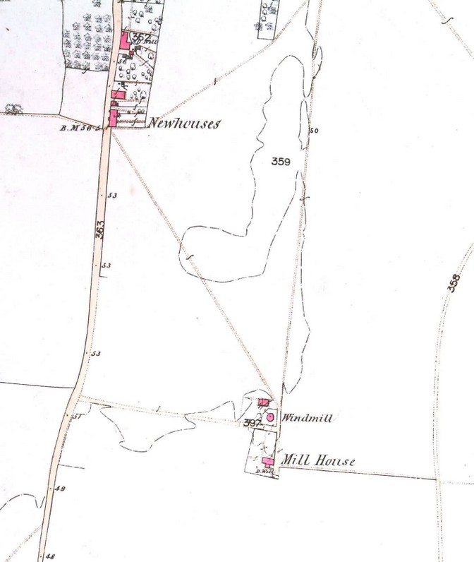 1863 placement of Dances Mill