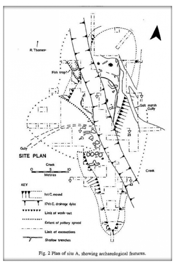 Site plan of Broomhey Farm excavations